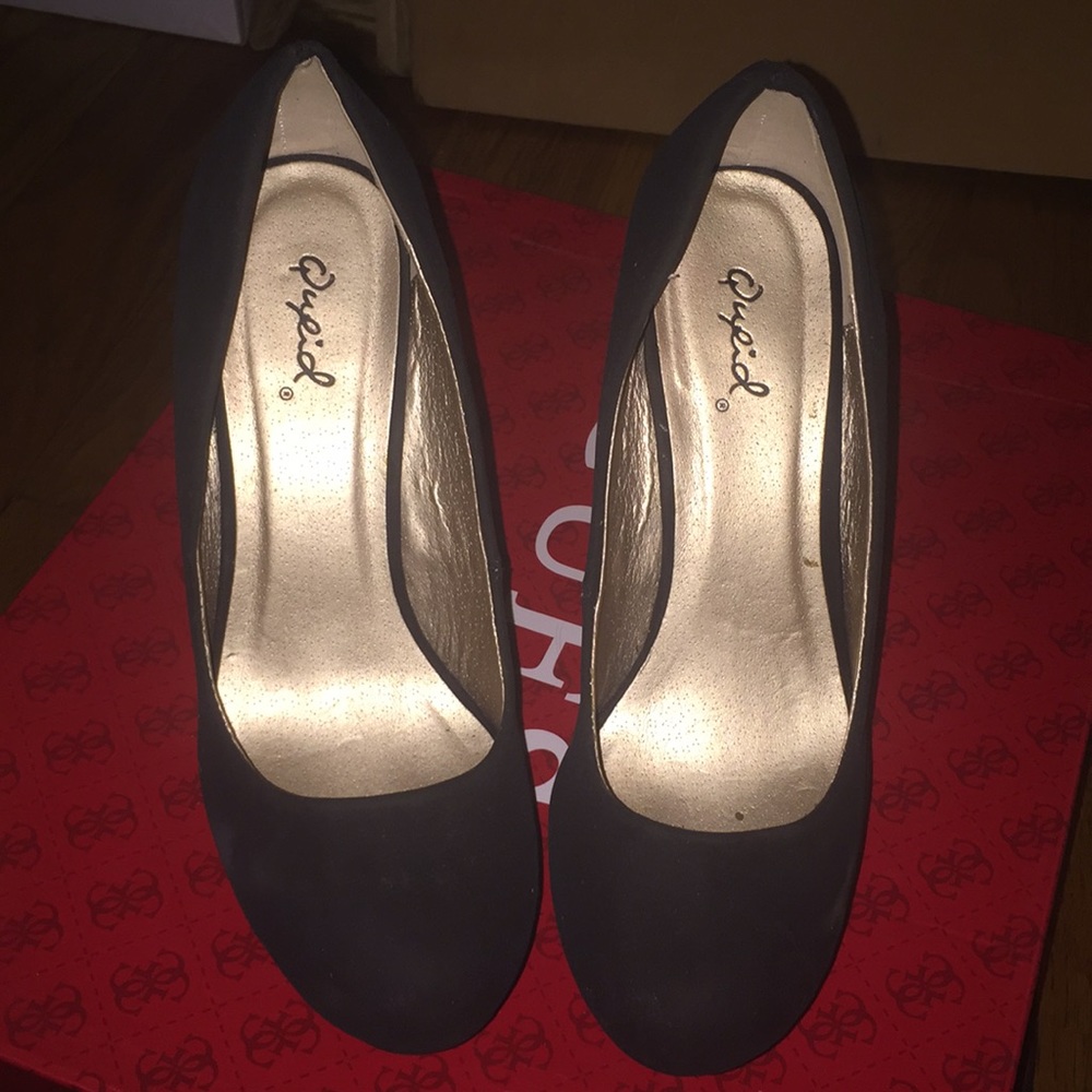 Black platform heels